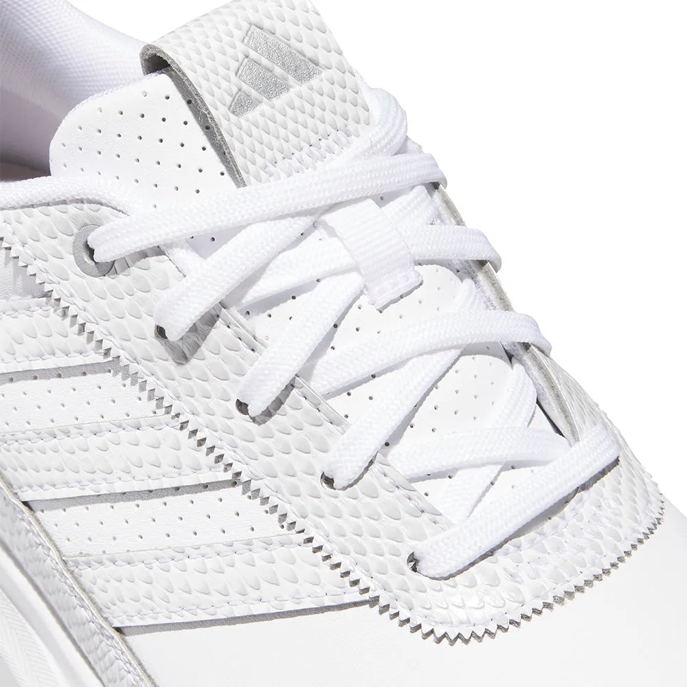 Adidas S2G Leather Spikeless Ladies Waterproof Shoes - White/White/Silver Mettalic Easter Sale