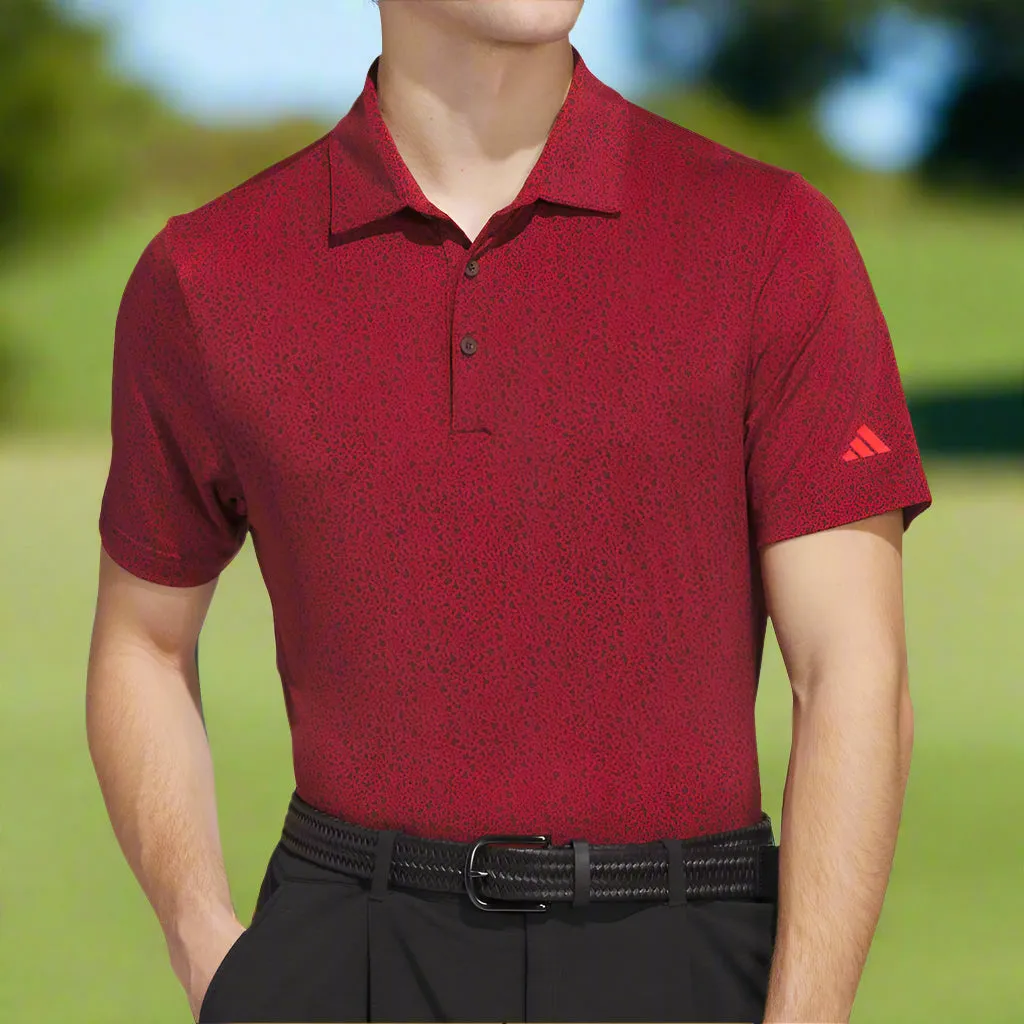 Adidas Ultimate365 Mini Bunker Polo Shirt - Aurora Ruby Designed to Dominate Feel the Energy