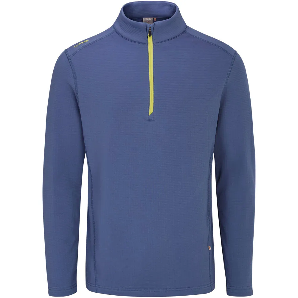 Fuel Your Fire All Eyes on You Ping Edwin 1/2 Zip Pullover - Blue Indigo