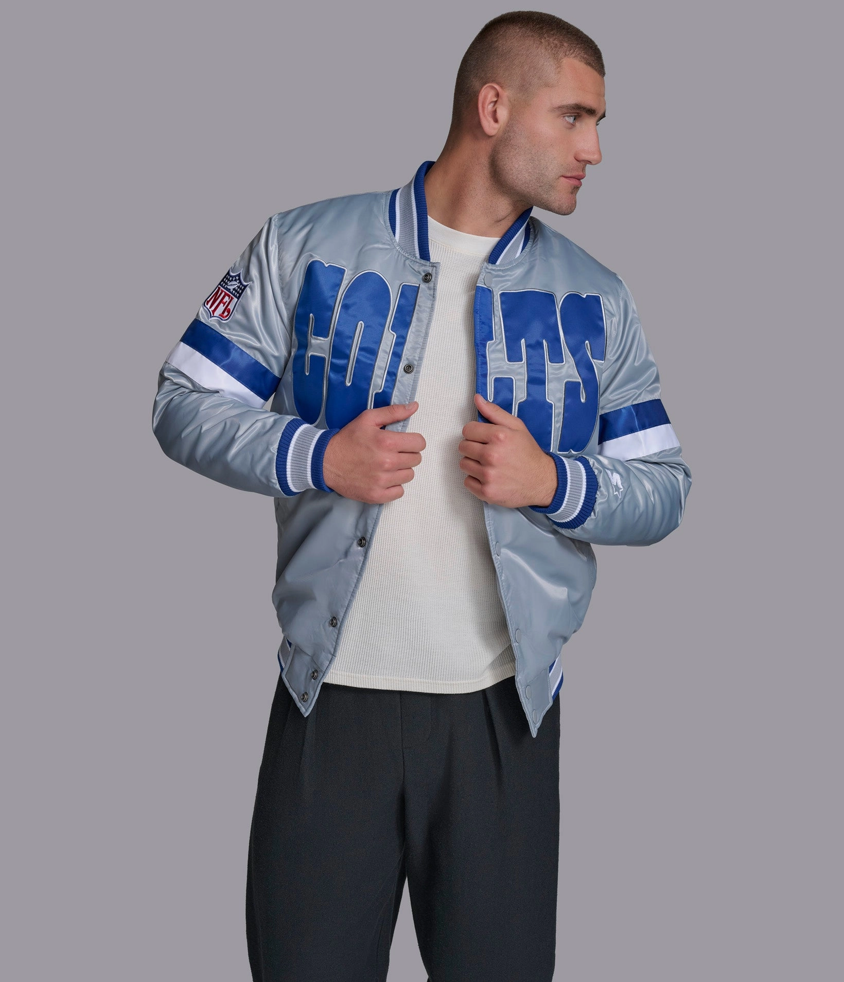 Indianapolis Colts Home Game Varsity Jacket
