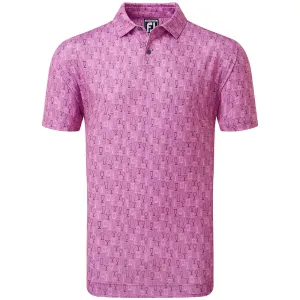 Black Friday Sale Footjoy Glass Print Polo Shirt - Orchid