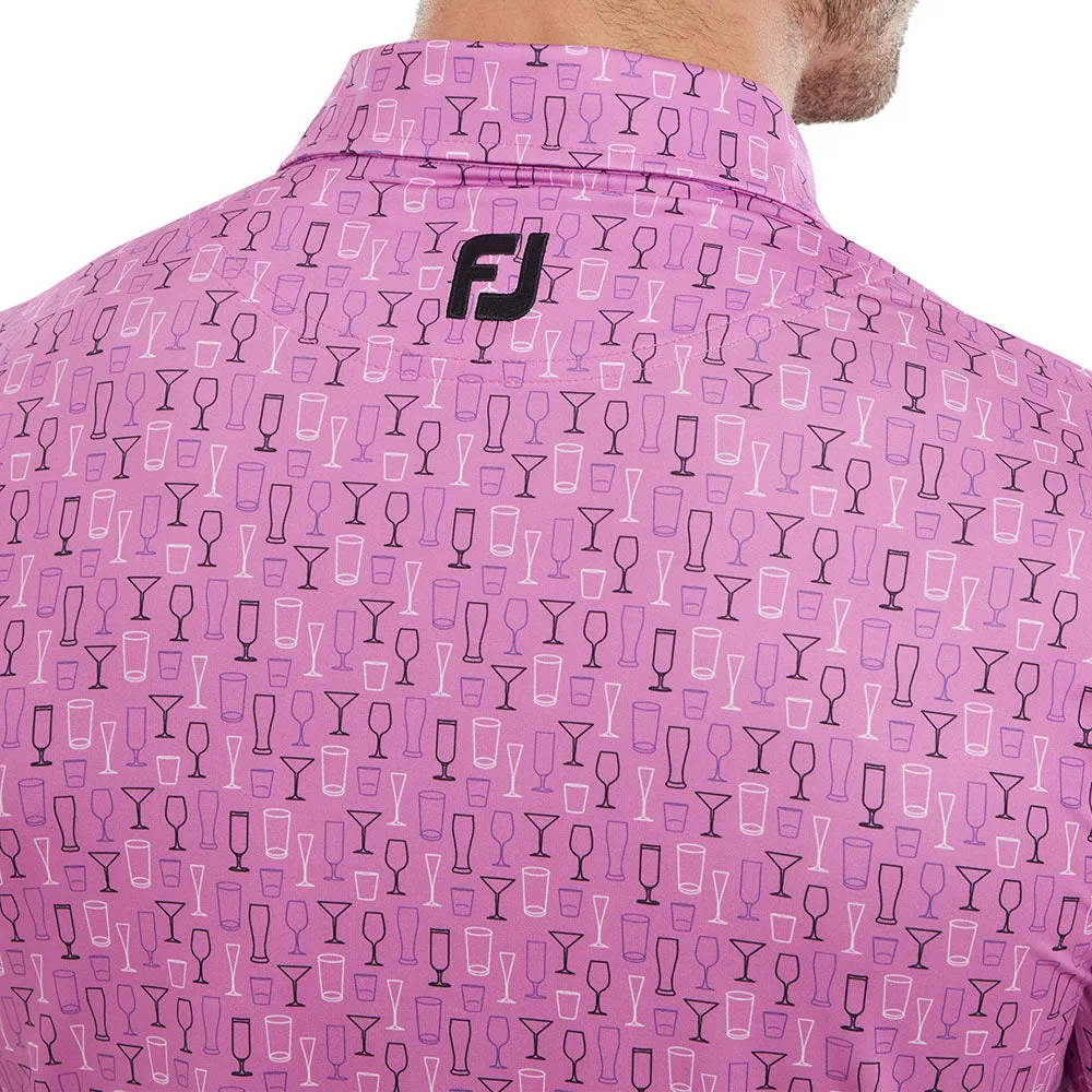 Gear Up and Go Christmas Eve Sale Footjoy Glass Print Polo Shirt - Orchid