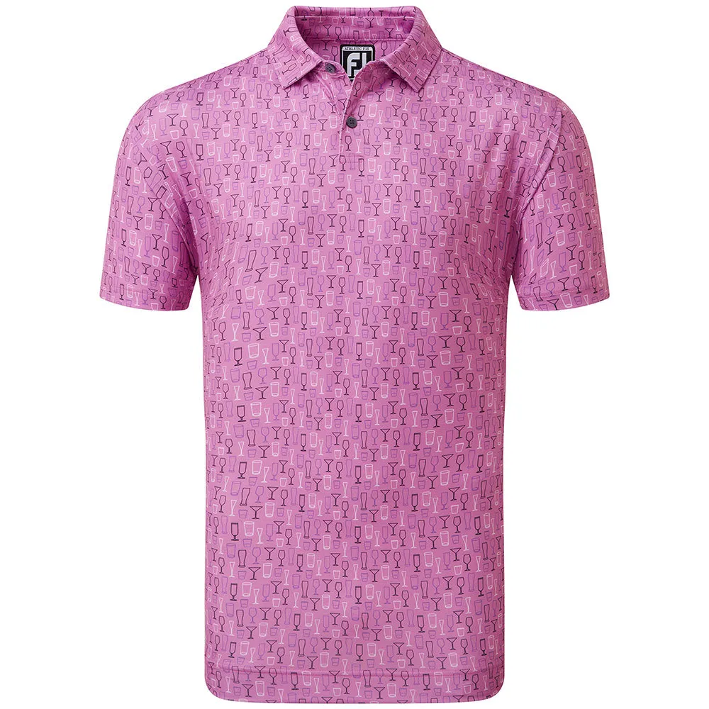 Black Friday Sale Footjoy Glass Print Polo Shirt - Orchid