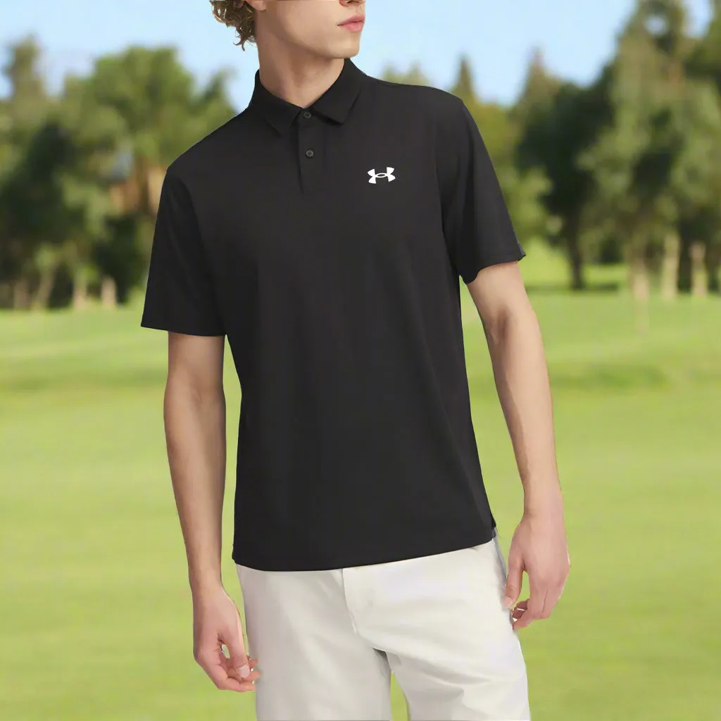 Make a Statement Under Armour T2G Pique Polo Shirt - Black/White