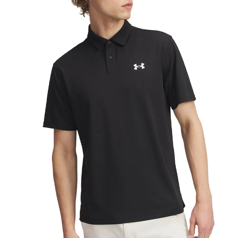 Under Armour T2G Pique Polo Shirt - Black/White Big Savings Command Attention