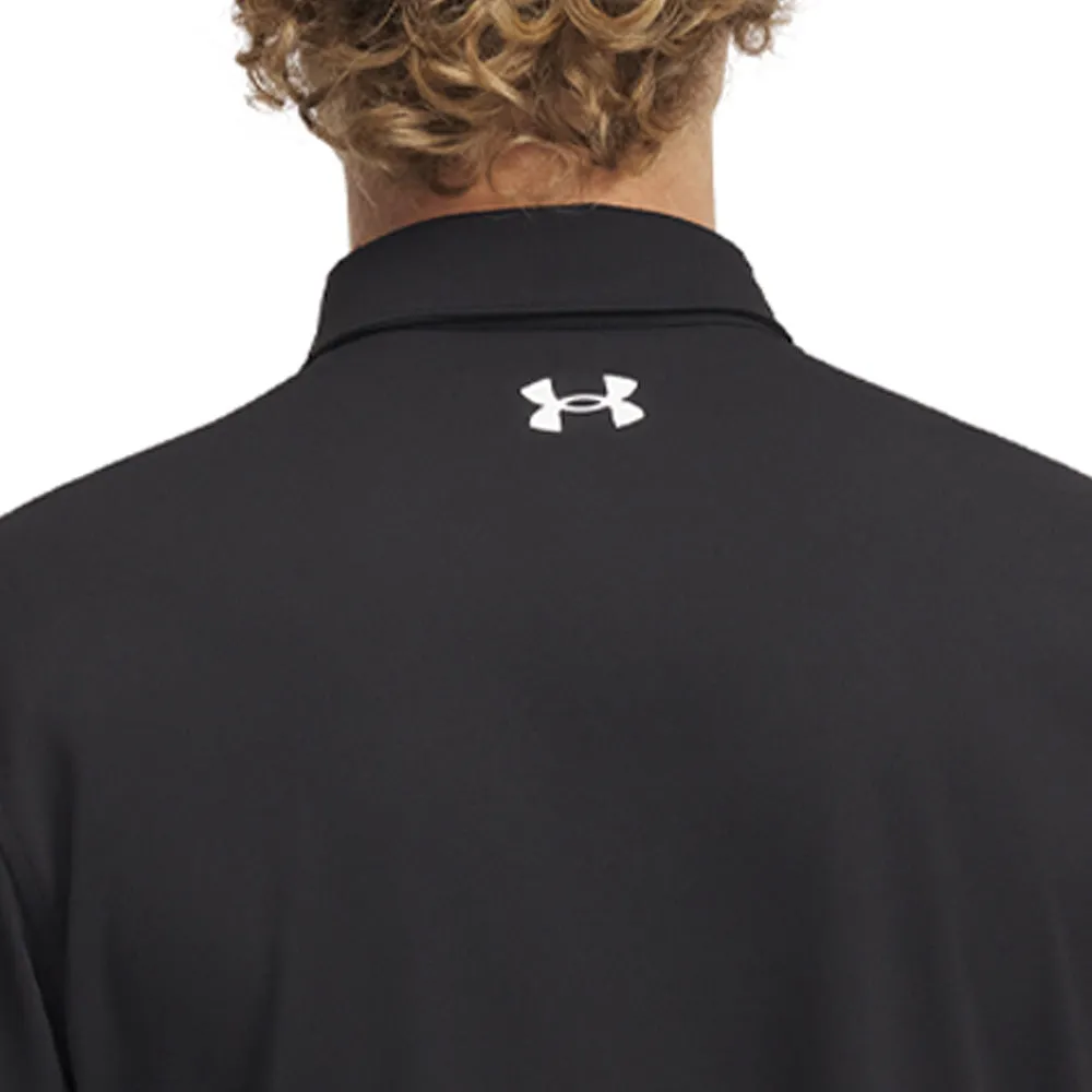 Designed to Dominate Under Armour T2G Pique Polo Shirt - Black/White