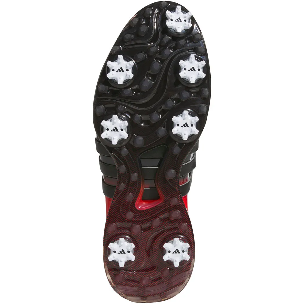 Adidas Tour360 24 Spiked Waterproof Shoes - White/Core Black/Lucid Red Bring the Heat Memorial Day Sale