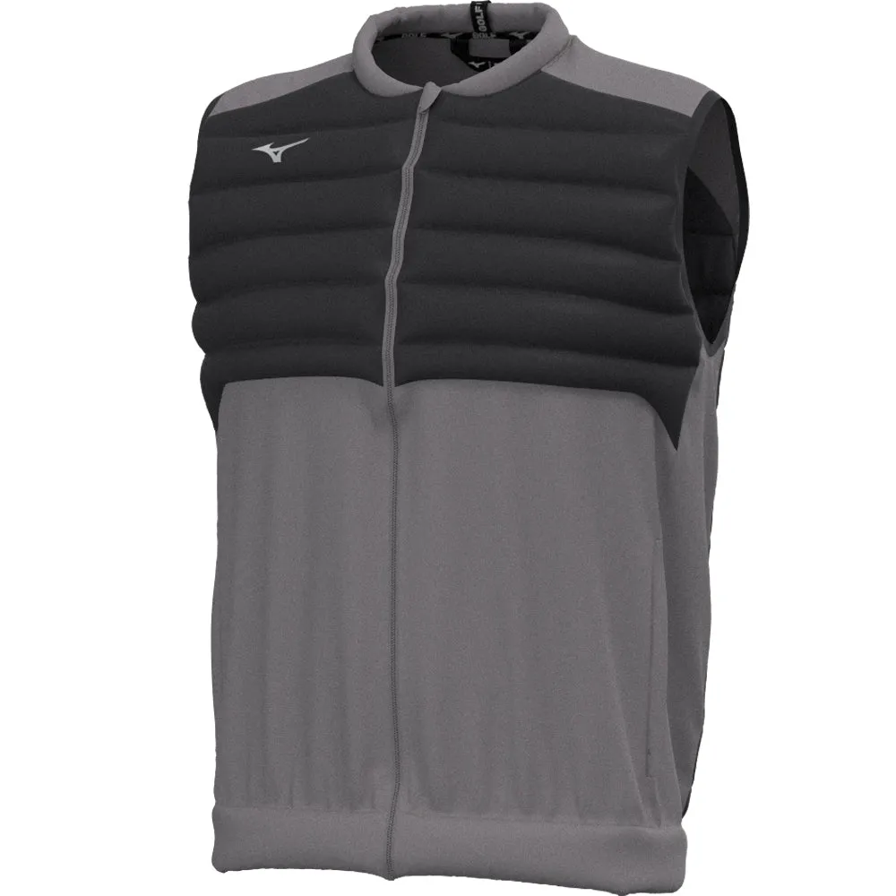 Bring the Heat Command Attention Mizuno Hybrid Bomber Gilet - Charcoal