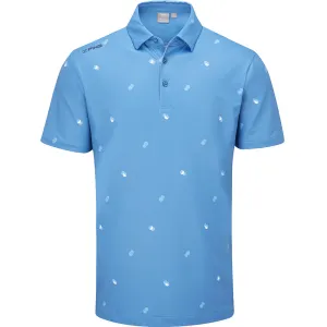 Built for the Bold Affordable Ping Two Tone Sensorcool Polo Shirt - Danube/Infinity Blue