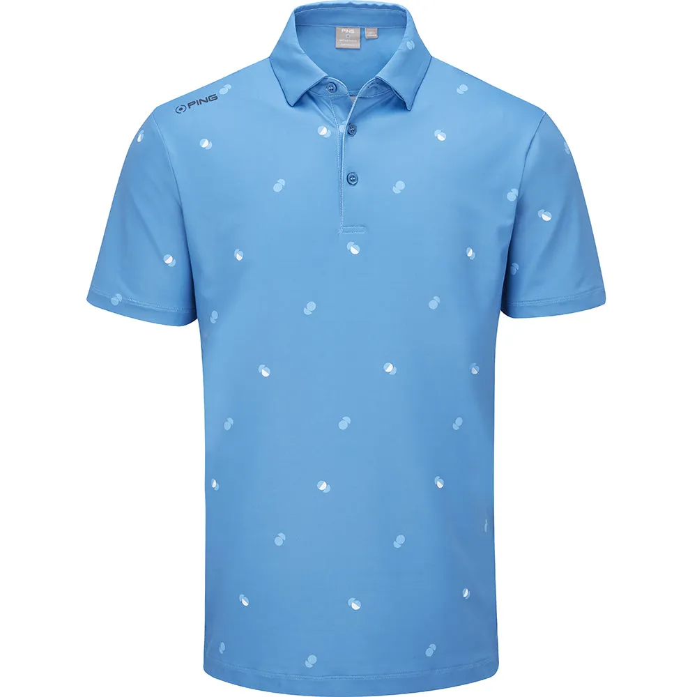 Built for the Bold Affordable Ping Two Tone Sensorcool Polo Shirt - Danube/Infinity Blue