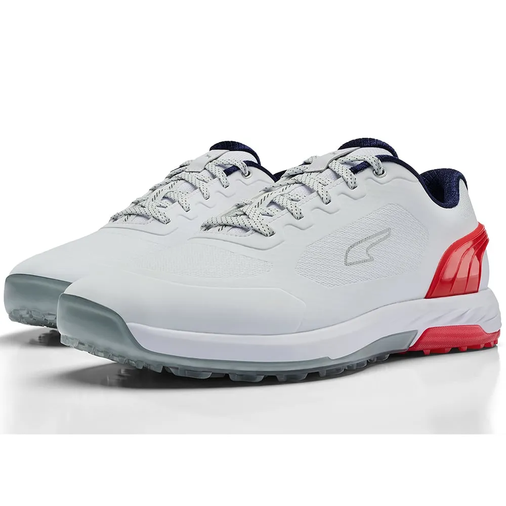 Define Your Own Way Push Beyond Limits Puma Alphacat Nitro Spikeless Shoes - White/For All Time Red/Navy