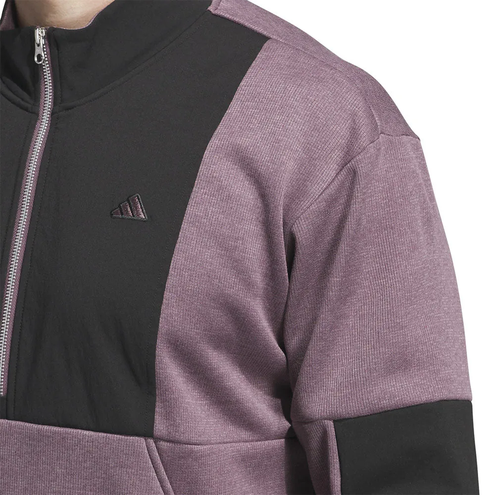 Unleash Your Power Game-Changer Footwear Adidas Go-To Dwr Hybrid 1/2 Zip Pullover - Shadow Fig/Black