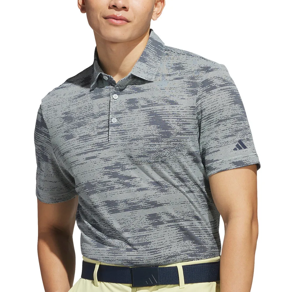 Adidas Ultimate365 Textured Polo Shirt - Wonder Silver/Collegiate Navy Affordable