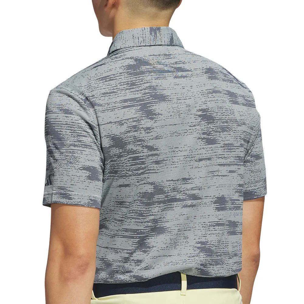 Black Friday Offer Adidas Ultimate365 Textured Polo Shirt - Wonder Silver/Collegiate Navy