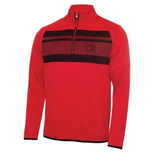 Calvin Klein Taylor Half Zip Sweater - Power Red Winter Sale