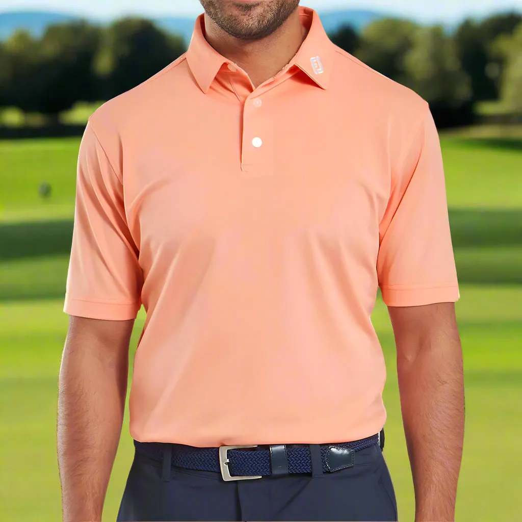 Not for the Ordinary Mother's Day Sale Footjoy Stretch Pique Solid Polo Shirt - Papaya