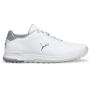 Puma Proadapt Alphacat Leather Golf Shoes - Puma White/Puma Silver Black Friday Exclusive Chase What Moves You