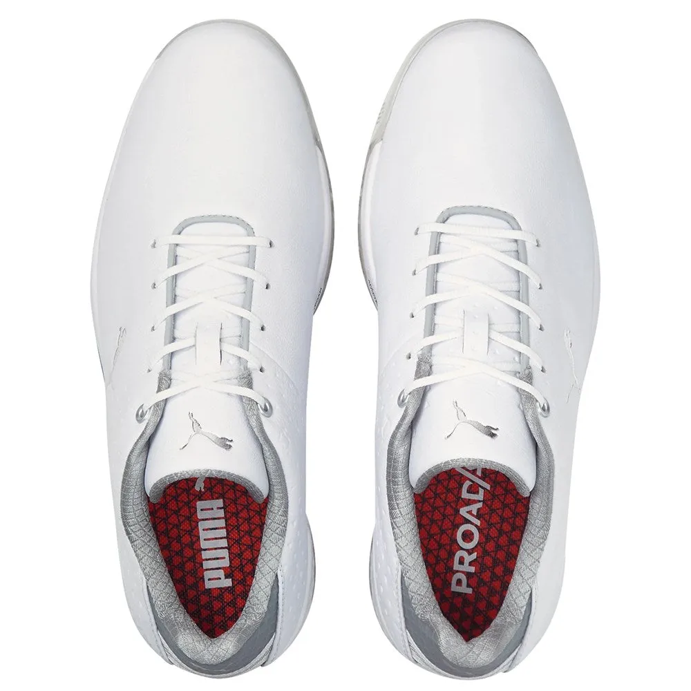 Puma Proadapt Alphacat Leather Golf Shoes - Puma White/Puma Silver Black Friday Sale Rise Every Time