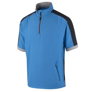 Island Green Short Sleeve Ultra-Lite Windstopper Pullover - Mid-Blue Move Like You Mean It