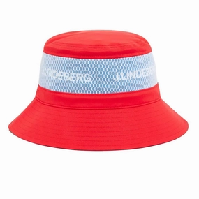 J.Lindeberg Denver Golf Bucket Hat Fiery Red - SS23