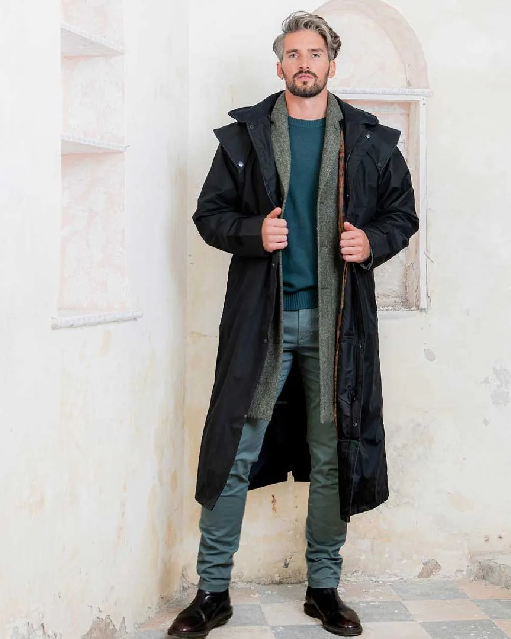 Jack Murphy Lambourne Mens Long Bush Coat Men's Farming Jackets