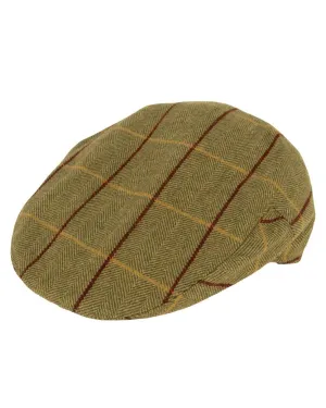 Jack Pyke Wool Blend Tweed Flat Cap Shooting Wide-Brim Hats