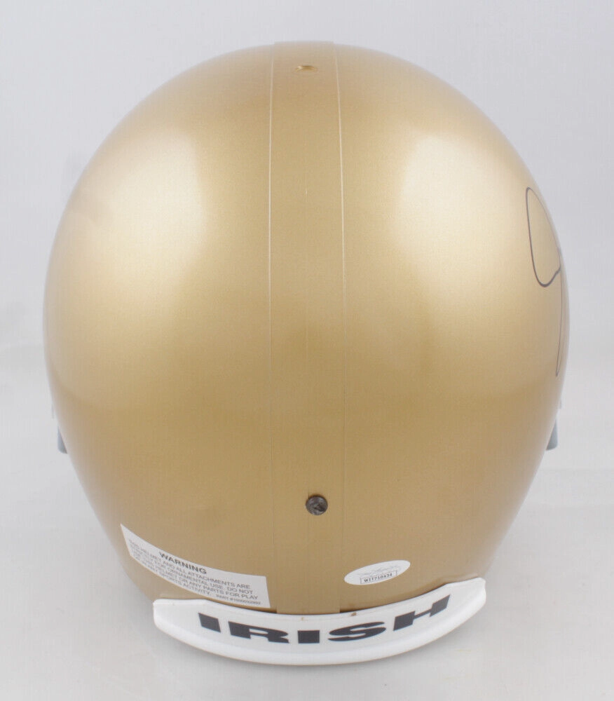 Jack Coan Signed Notre Dame Fighting Irish Full-Size Helmet (JSA COA) 2021 Q.B.