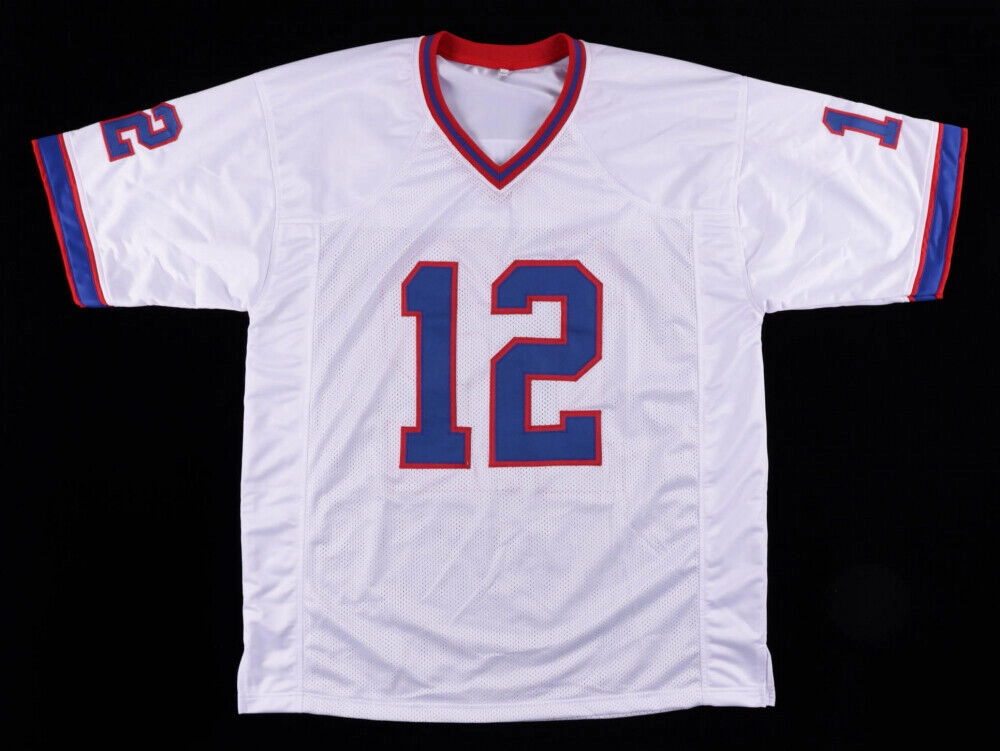 Jim Kelly Signed Buffalo Bills Jersey (Beckett Holo) 4XSuper Bowl Quarterback