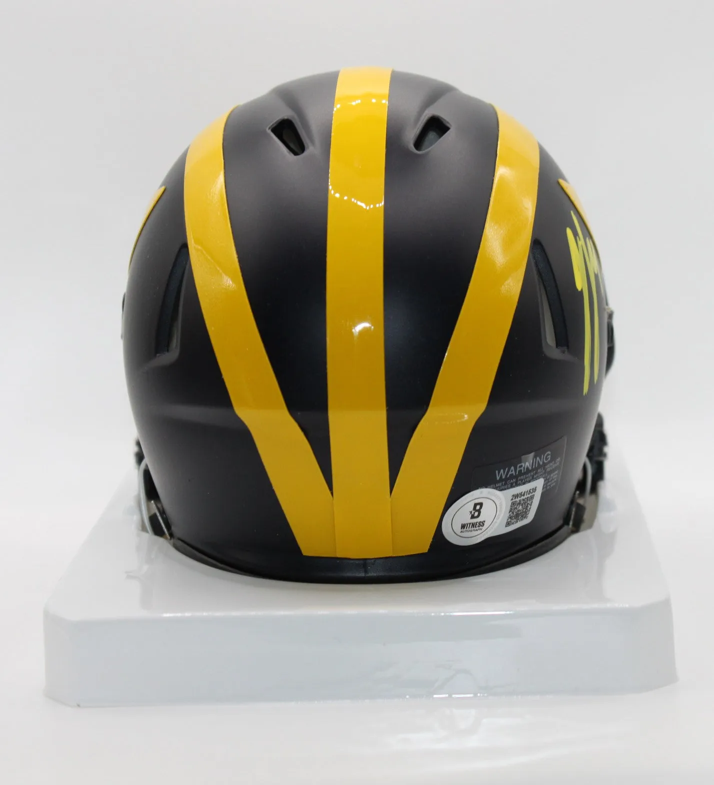 JJ McCarthy Michigan Wolverines Signed Mini Helmet