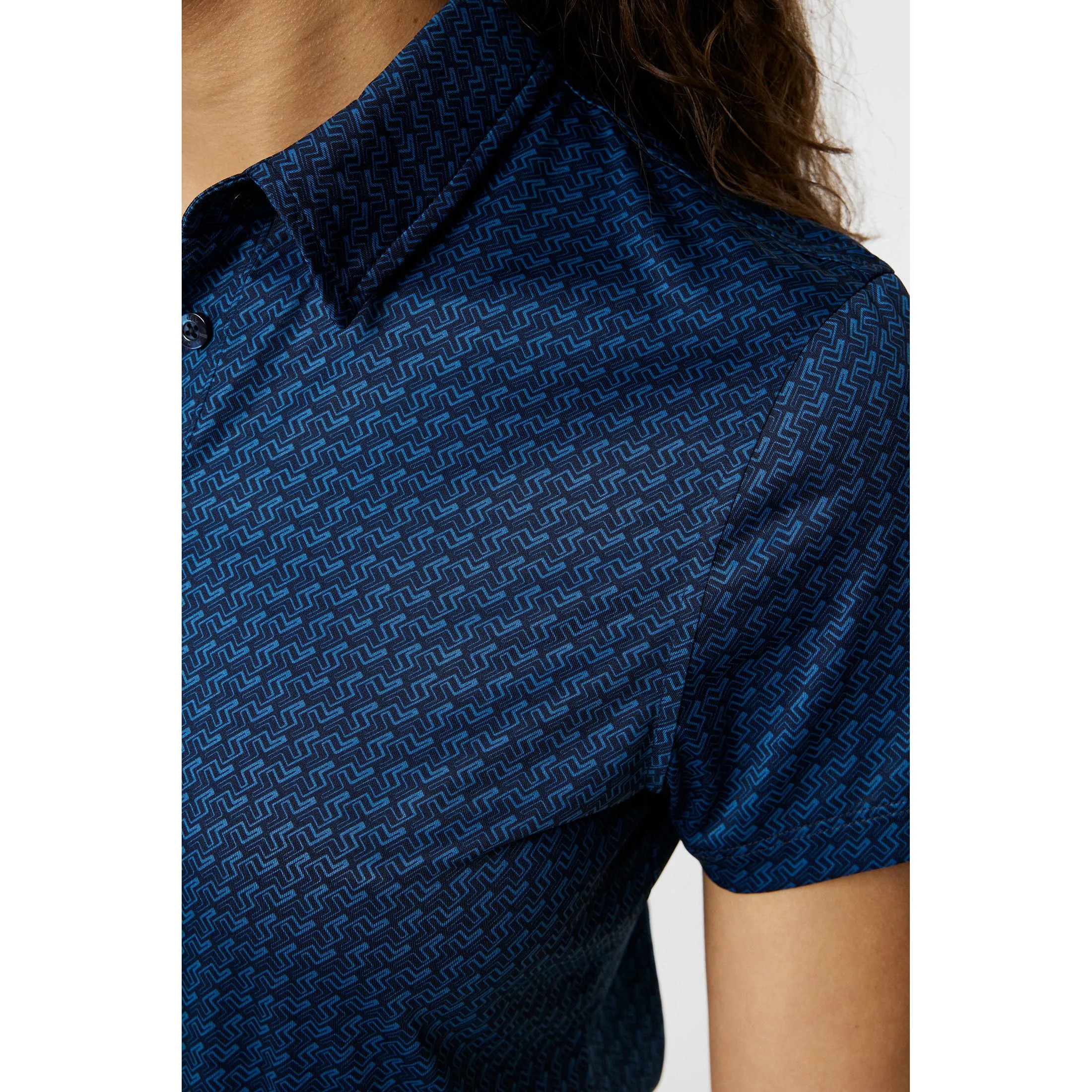 Designed to Dominate J.Lindeberg Women'S Caitlyn Golf Polo Shirt - Shadow Bridge Navy