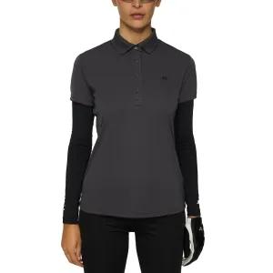 J.Lindeberg Women'S Cassie Golf Polo Shirt - Asphalt The Fast Lane Choice All Eyes on You