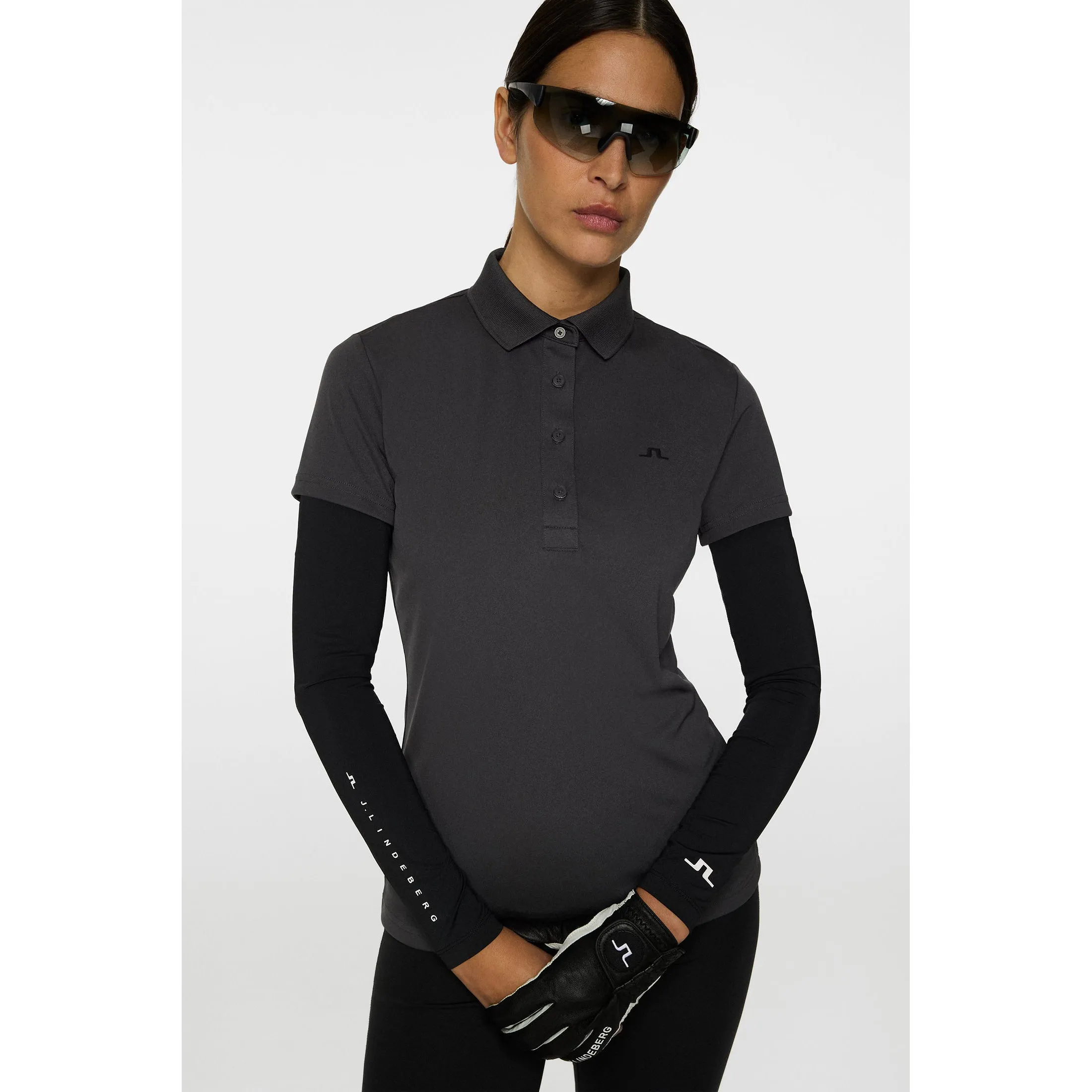 Redefine Classic Loud Looks, Smooth Moves J.Lindeberg Women'S Cassie Golf Polo Shirt - Asphalt