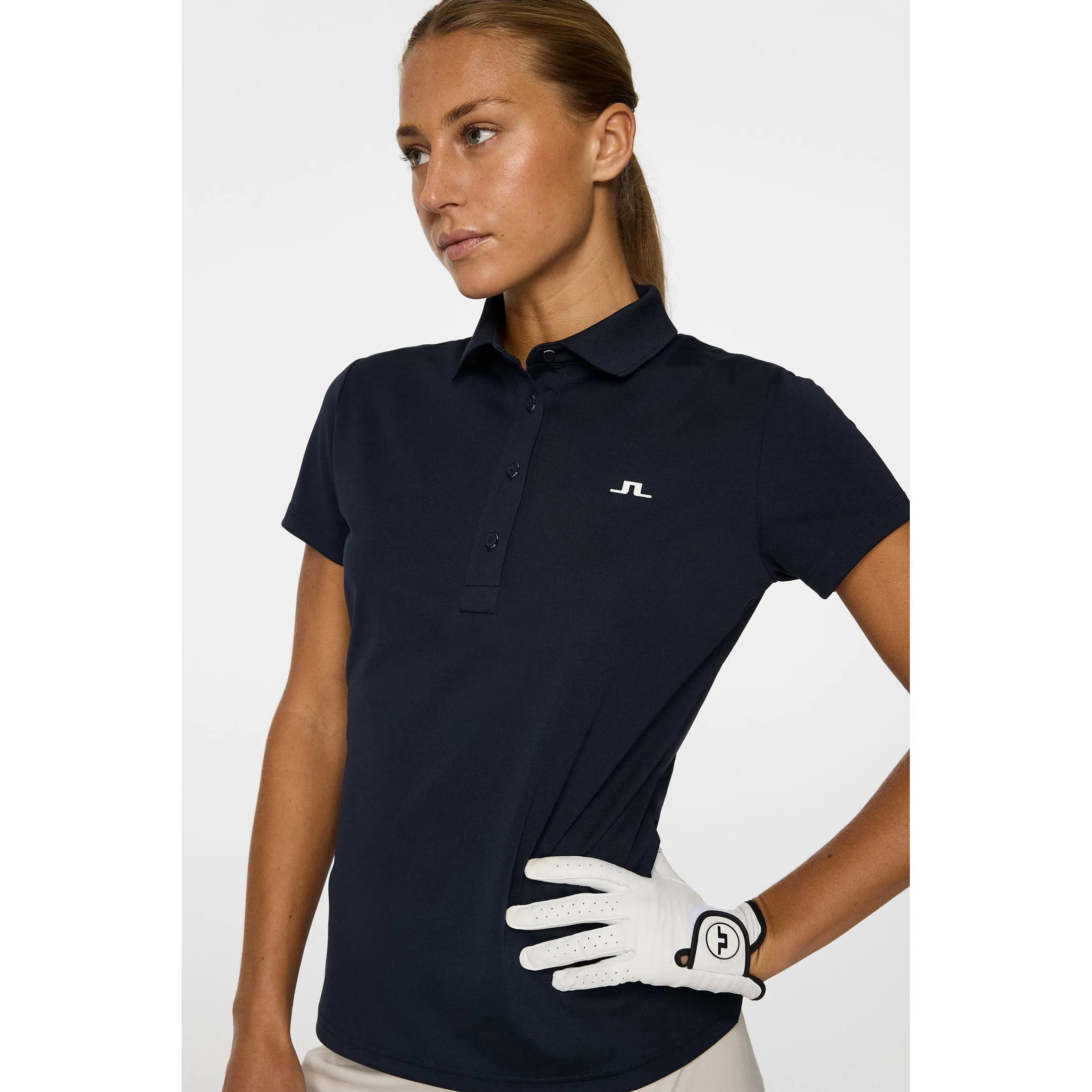 J.Lindeberg Women'S Cassie Golf Polo Shirt - Jl Navy Autumn Sale Step into the Beat