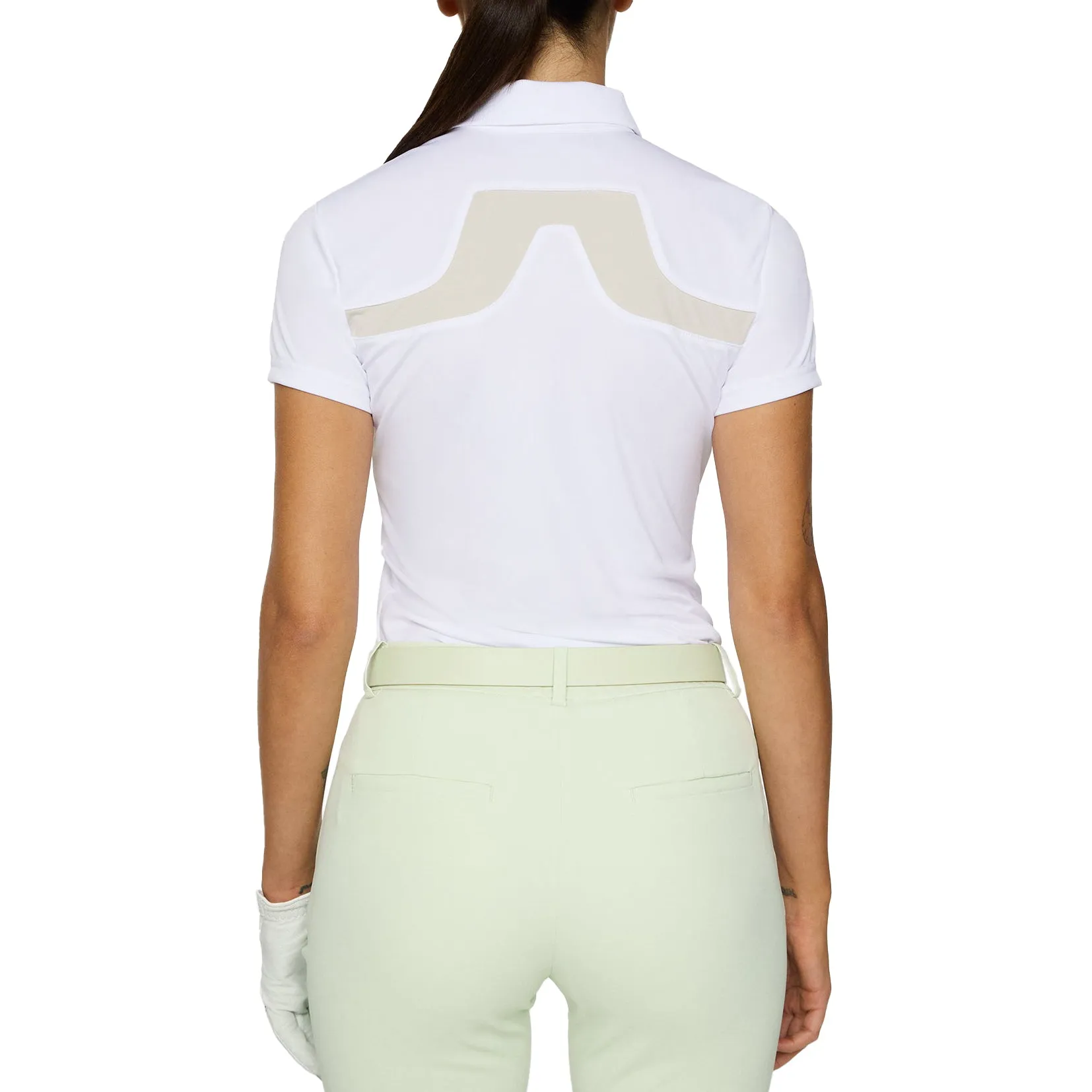 J.Lindeberg Women'S Cassie Golf Polo Shirt - White Budget Friendly
