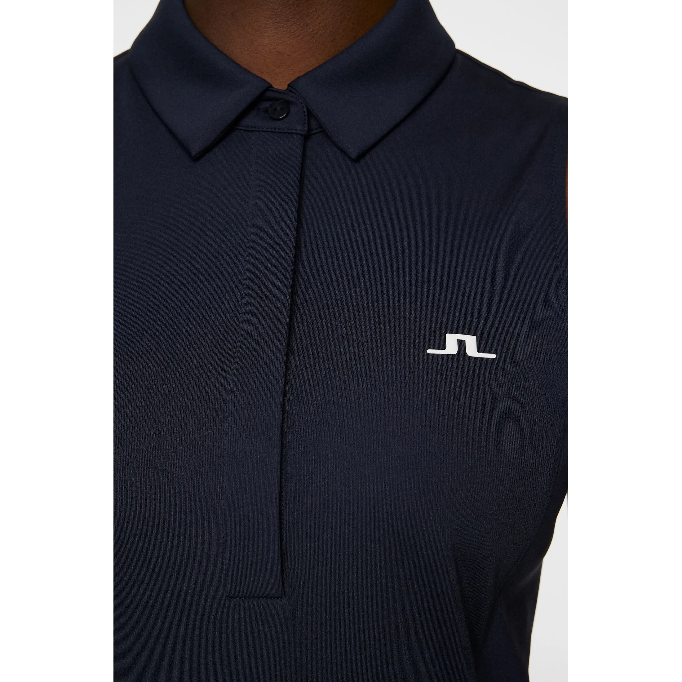 J.Lindeberg Women'S Dena Sleeveless Golf Polo Shirt - Jl Navy Built to Move You Sweetest Day Sale