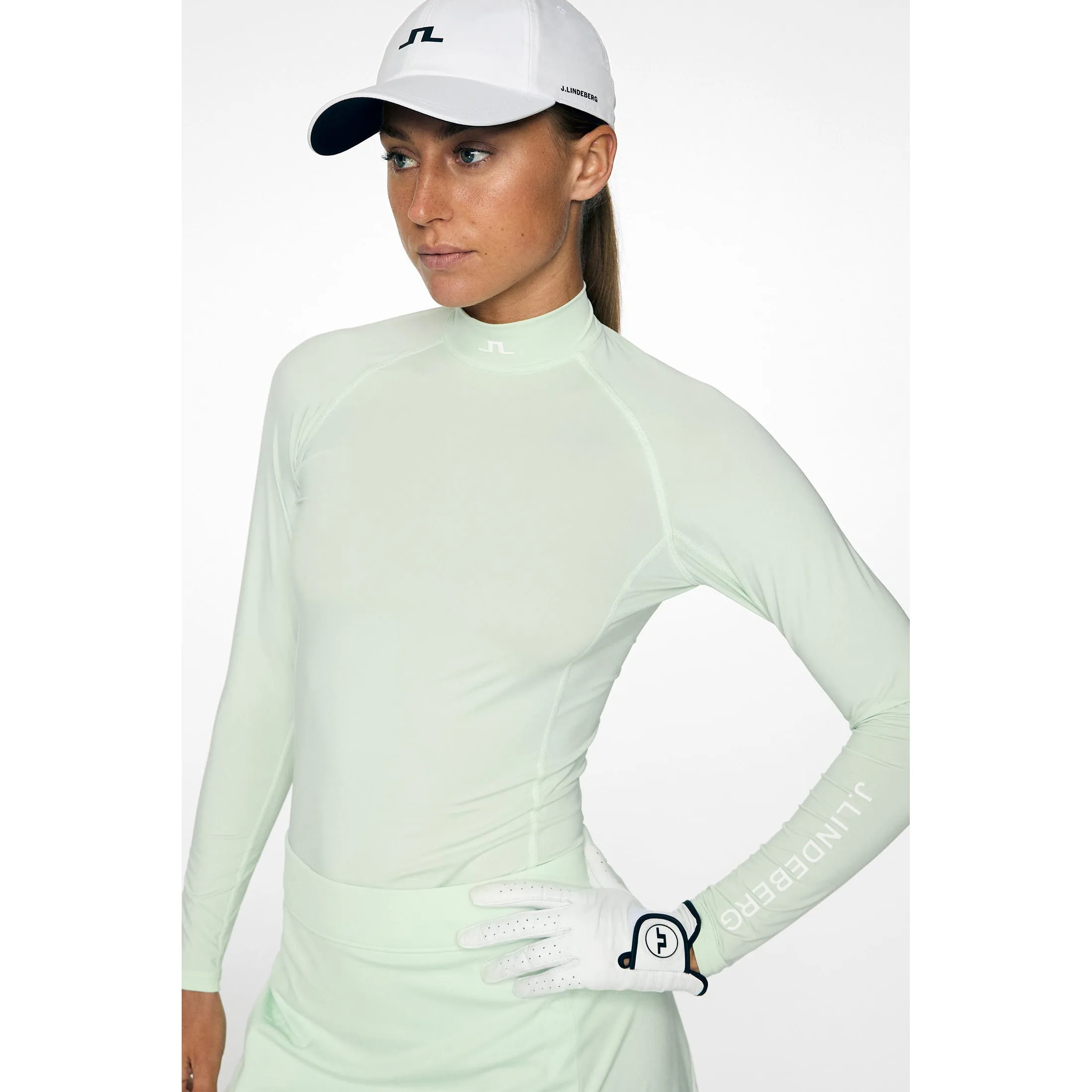 Rise Every Time Performance Unleashed J.Lindeberg Women'S Ella Compression Golf Shirt - Ambrosia
