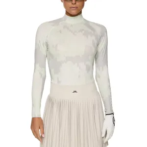 Budget Friendly J.Lindeberg Women'S Ella Print Compression Golf Shirt - Warp Ambrosia