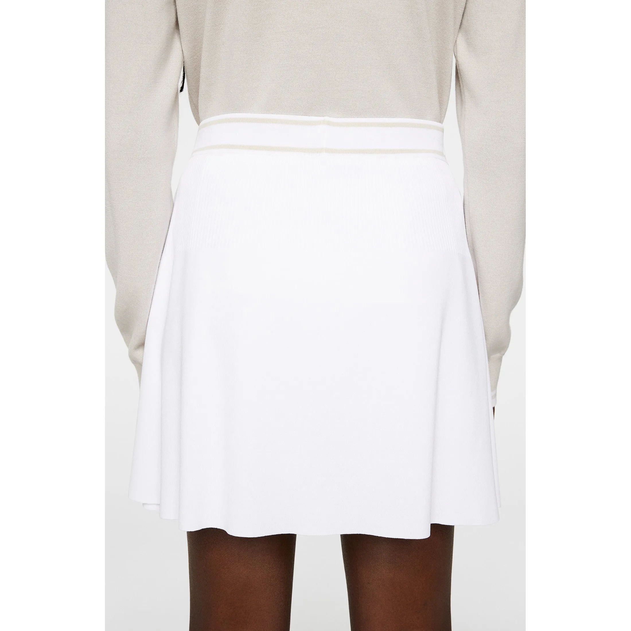 Step into the Beat J.Lindeberg Women'S Emma Knitted Golf Skirt - White