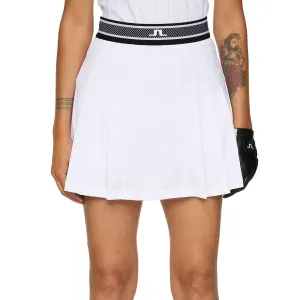 J.Lindeberg Women'S Harlow Golf Skirt - White Rise Every Time