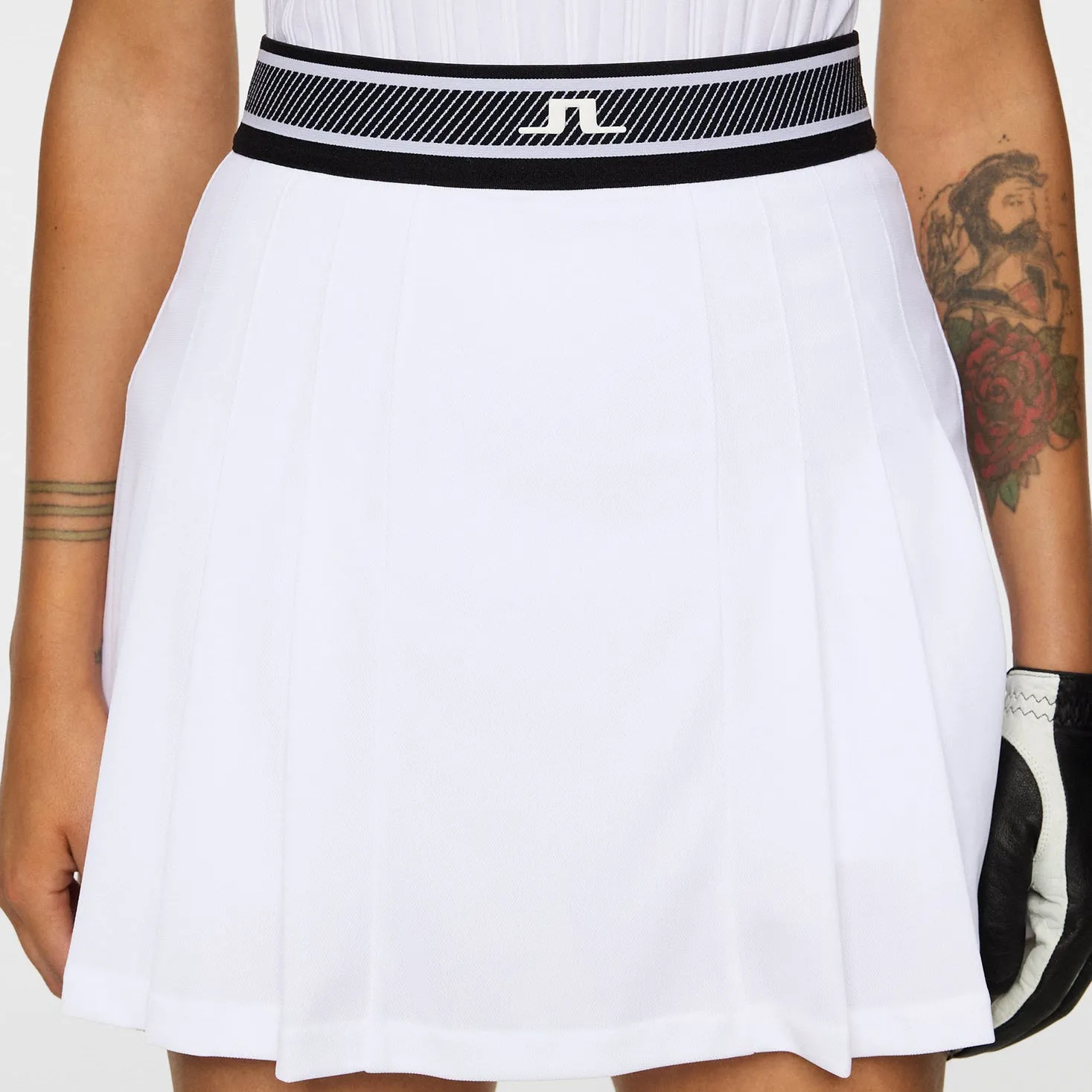 J.Lindeberg Women'S Harlow Golf Skirt - White Footwear for the Fearless Built to Move You