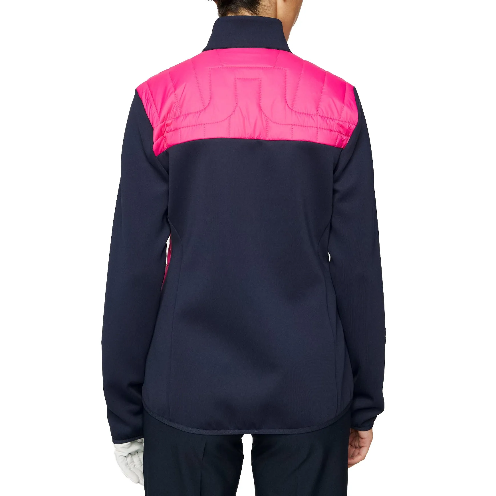 Walk Tall Sweetest Day Sale J.Lindeberg Women'S Holma Quilt Hybrid Golf Jacket - Pink Peacock