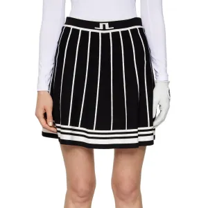 J.Lindeberg Women'S Irma Knitted Golf Skirt - Black Holiday Sale