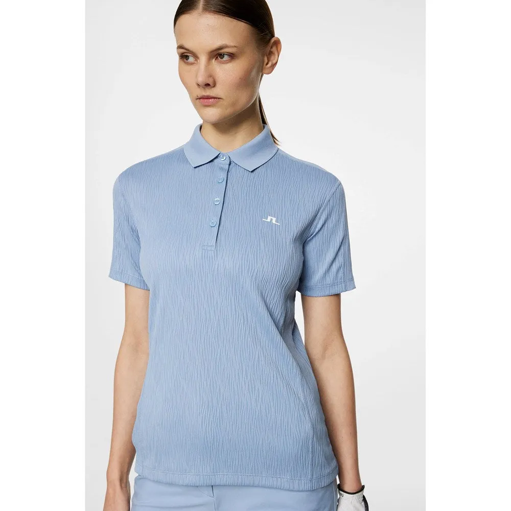 J.Lindeberg Women'S Izara Golf Polo Shirt - Rain Washed Black Friday Sale Walk with Purpose