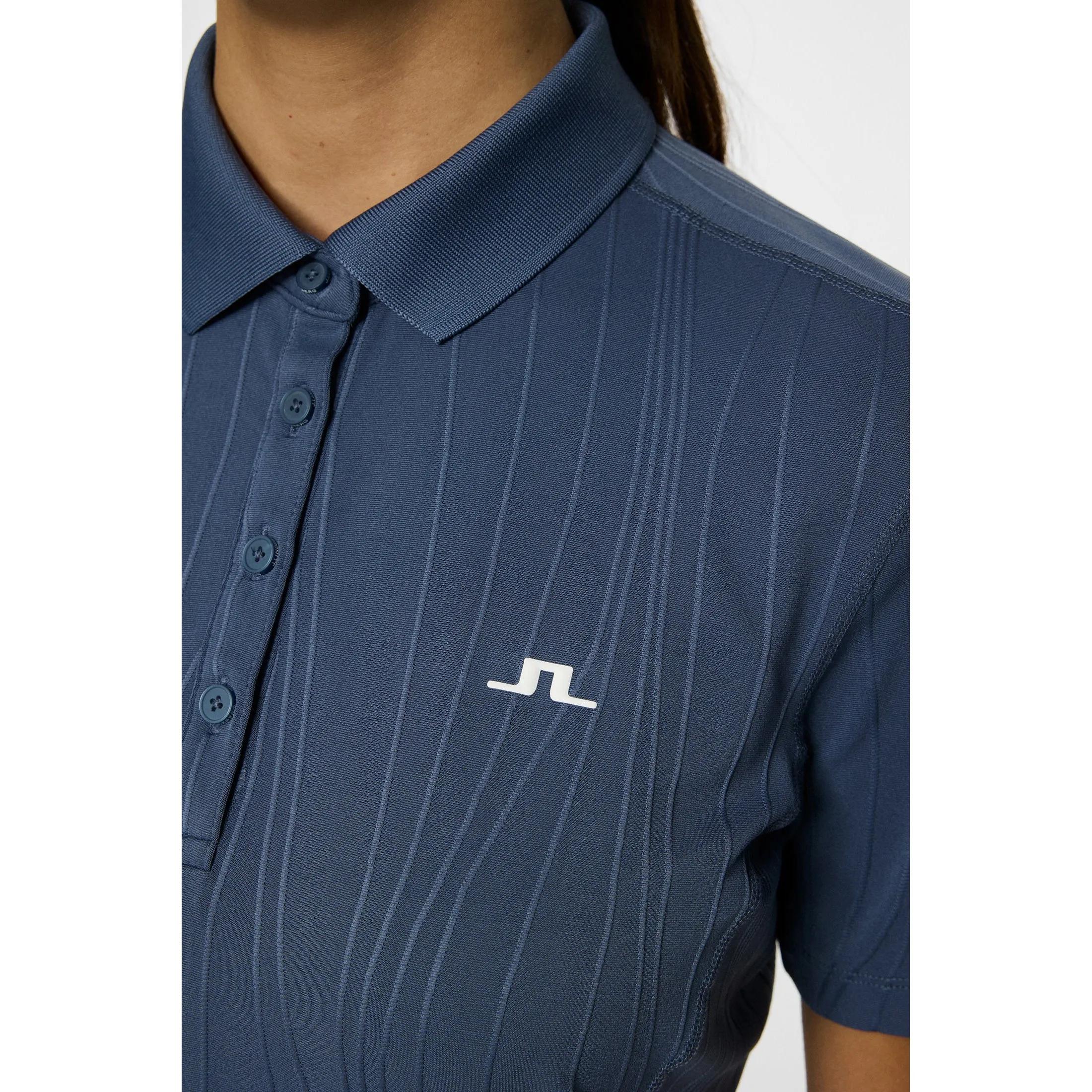 Born to Stand Out J.Lindeberg Women'S Izara Golf Polo Shirt - Vintage Indigo