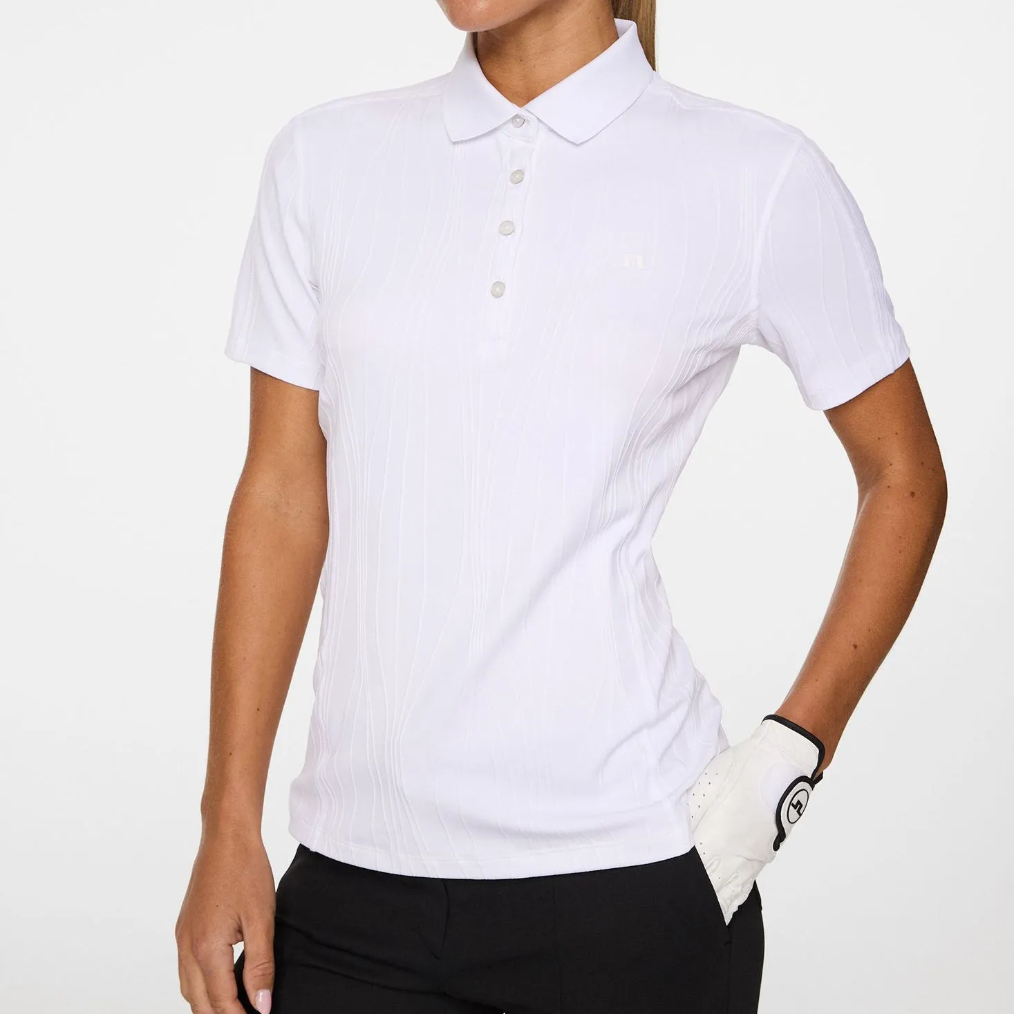 Father's Day Sale J.Lindeberg Women'S Izara Golf Polo Shirt - White
