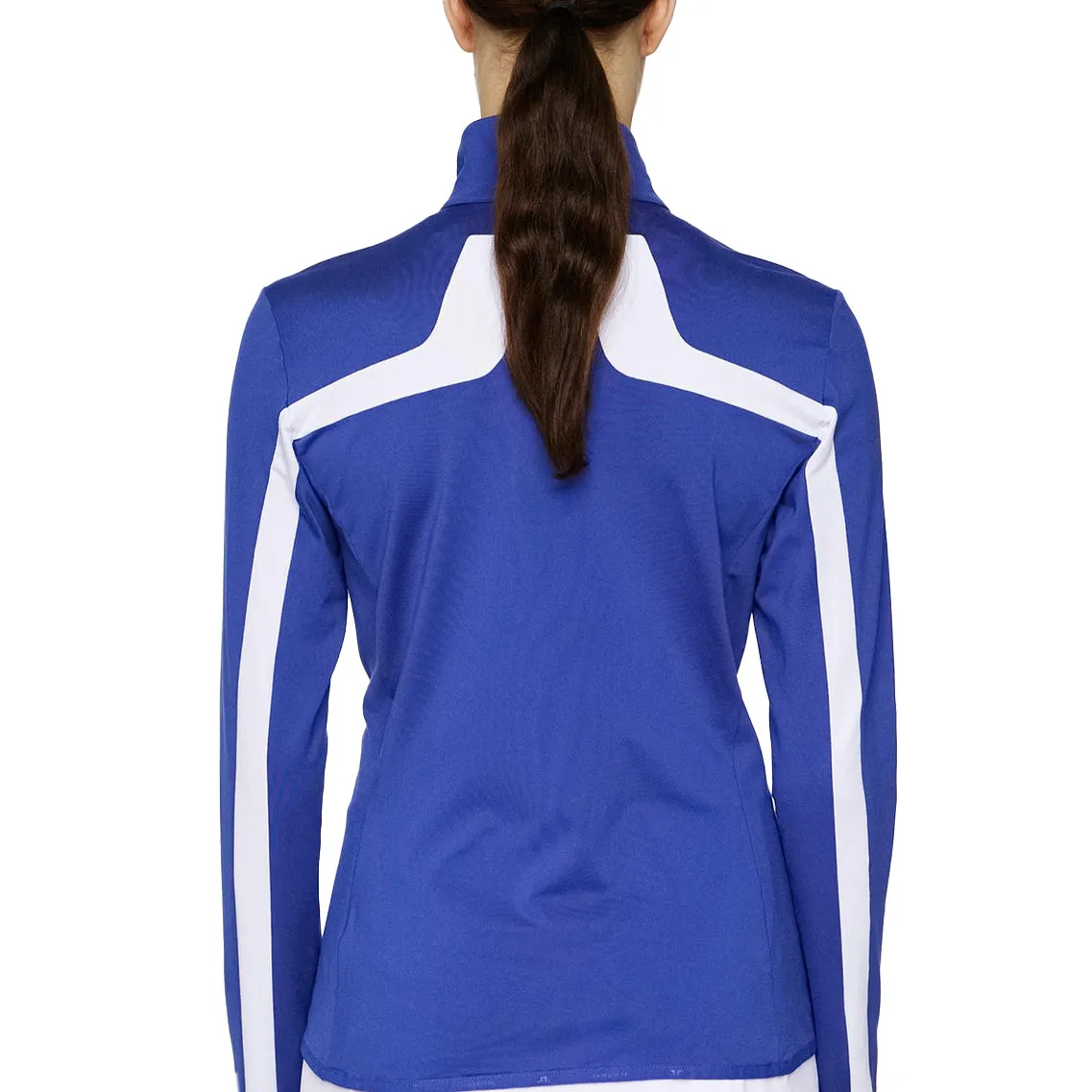 Break Boundaries J.Lindeberg Women'S Janice Golf Mid-Layer - Clematis Blue