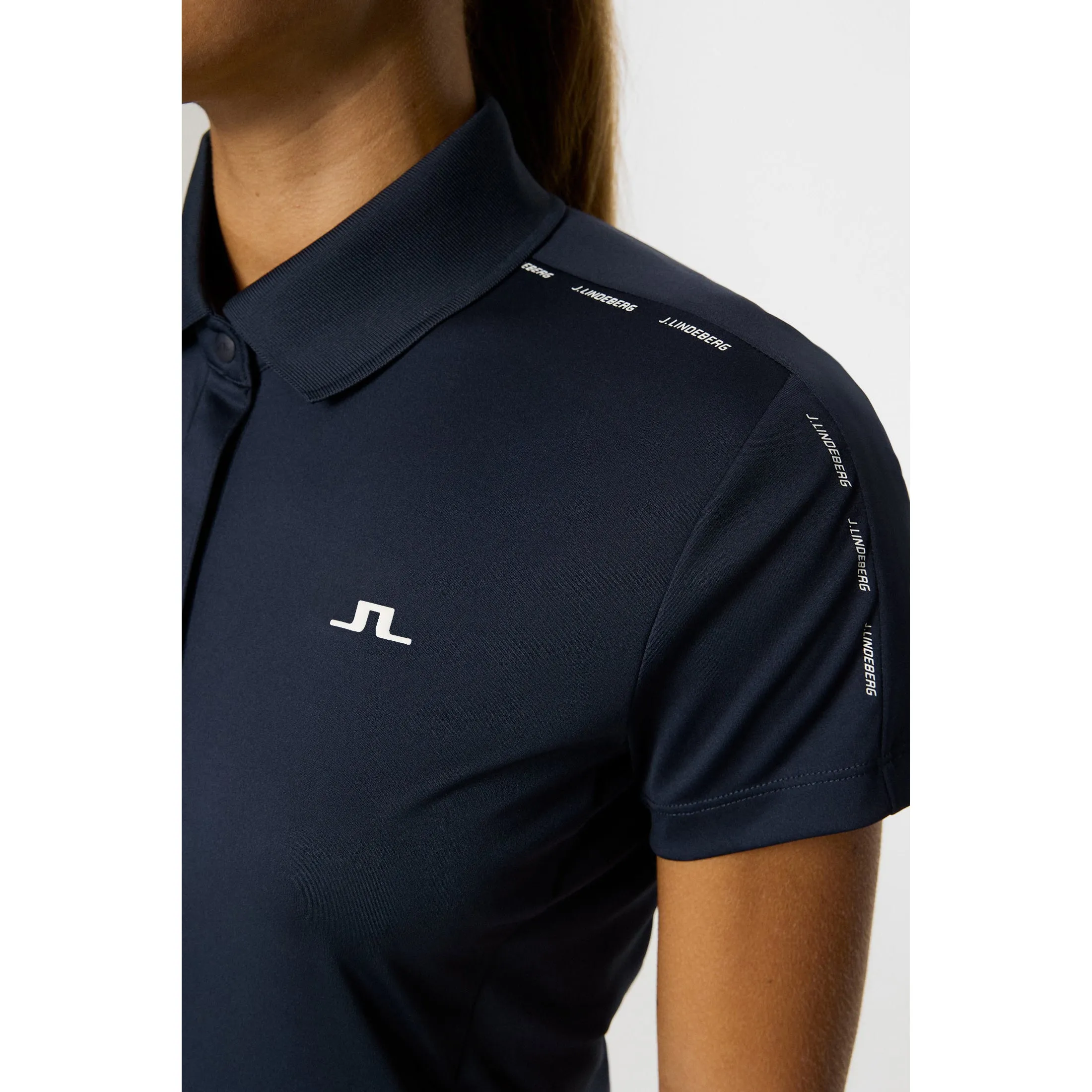 J.Lindeberg Women'S Jessa Golf Polo Shirt - Jl Navy Footwear for the Fearless Born to Stand Out