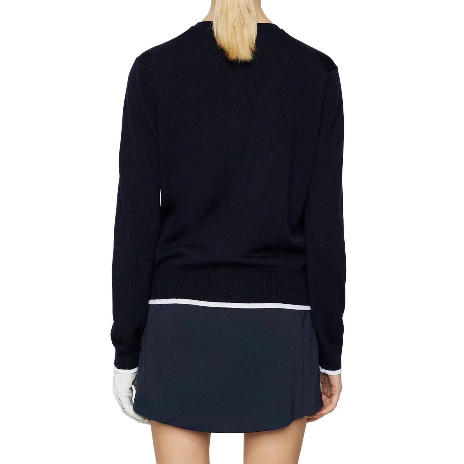The Fast Lane Choice J.Lindeberg Women'S Joanna Knitted Cardigan - Jl Navy