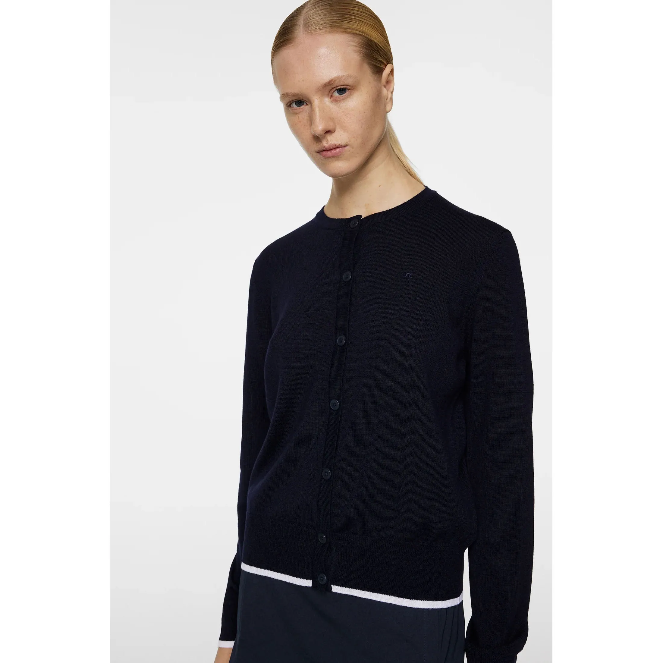 Lead with Style Winter Sale J.Lindeberg Women'S Joanna Knitted Cardigan - Jl Navy
