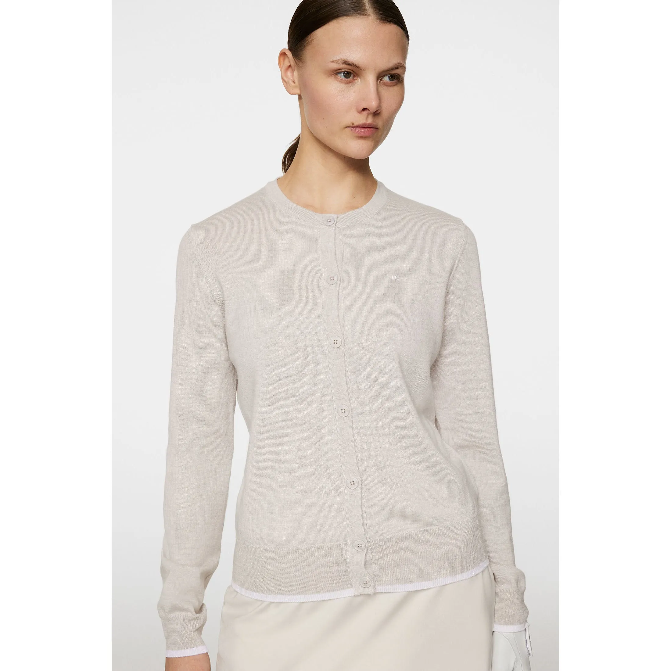 J.Lindeberg Women'S Joanna Knitted Cardigan - Moonbeam Black Friday Sale